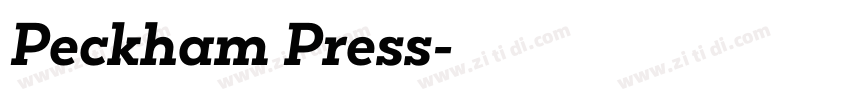 Peckham Press字体转换